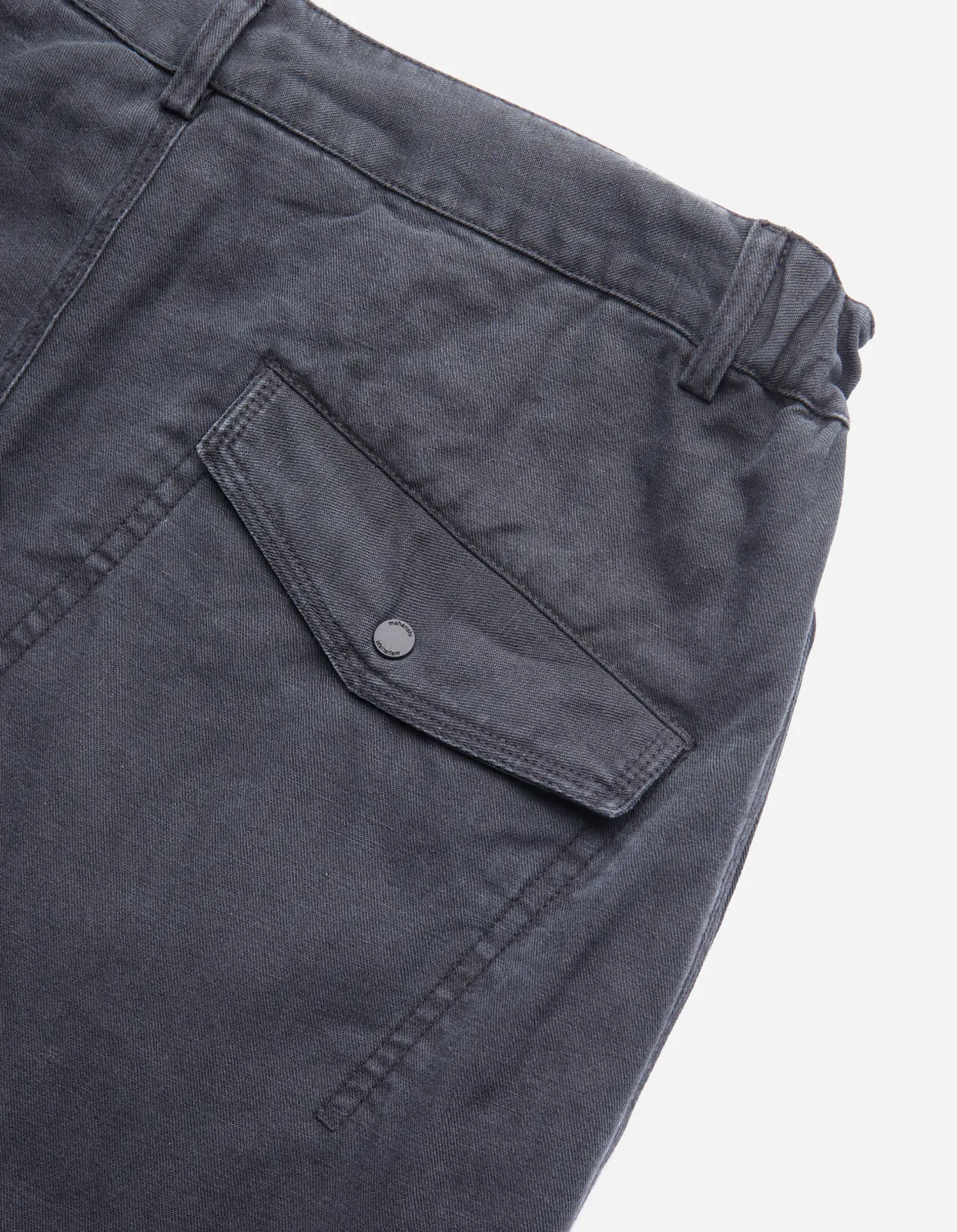 4544 Washed Hemp Custom Pants Black