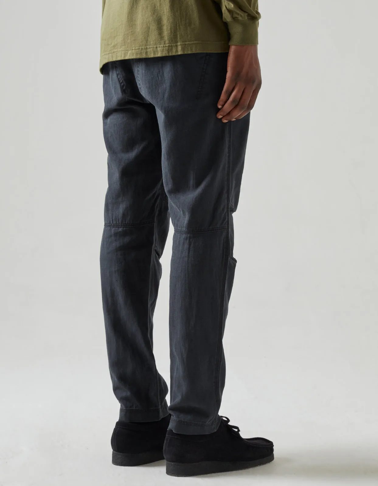 4544 Washed Hemp Custom Pants Black