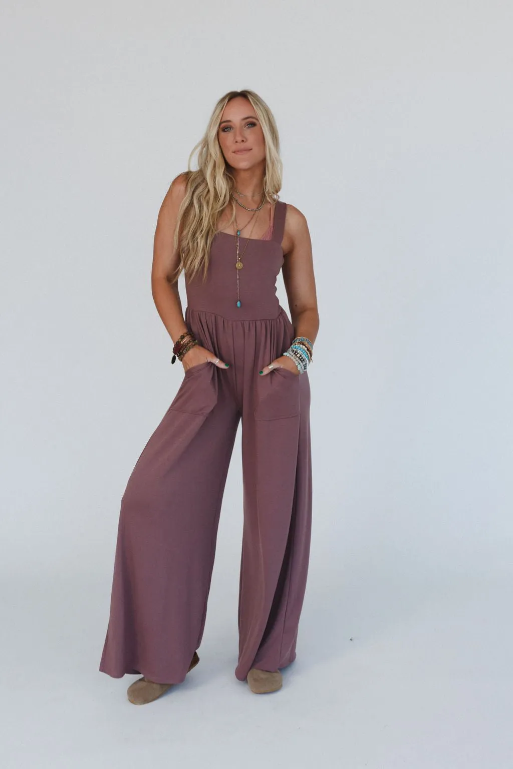 Alanis Jumpsuit - Mulberry