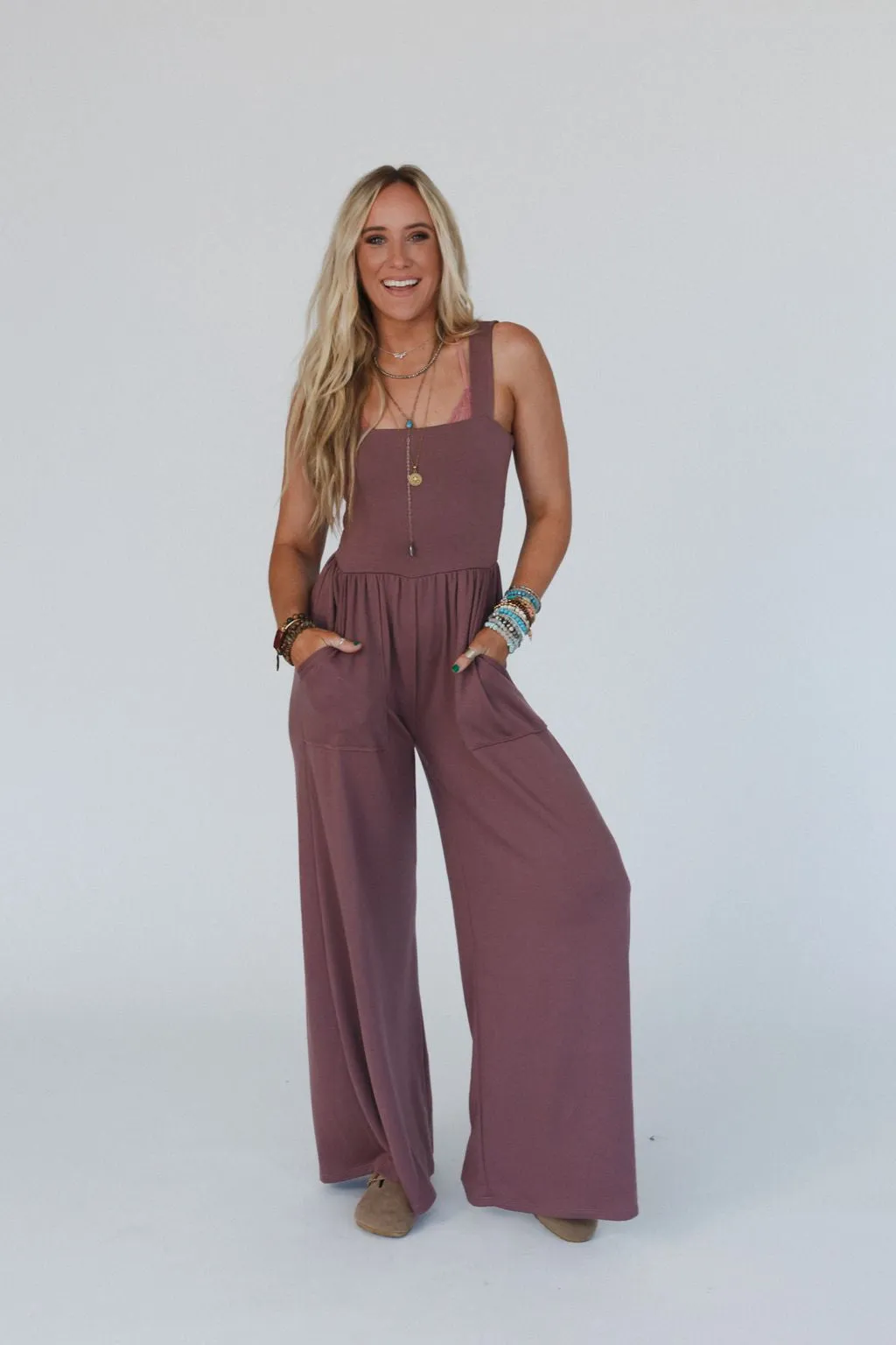 Alanis Jumpsuit - Mulberry