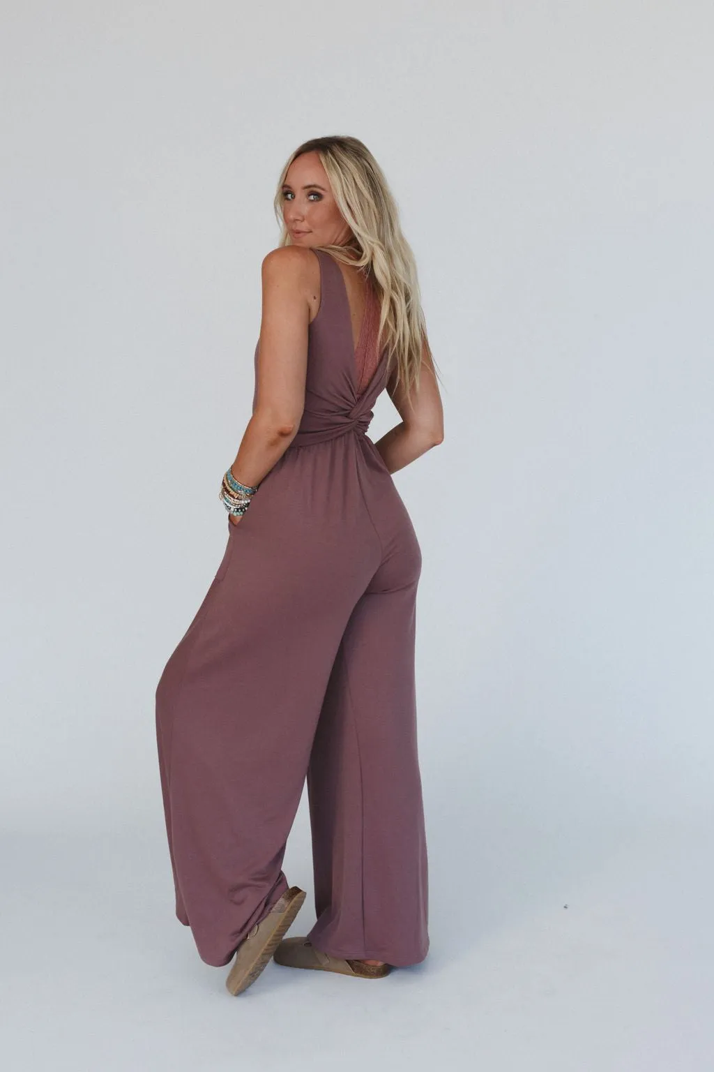 Alanis Jumpsuit - Mulberry