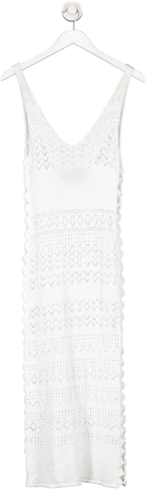 Andi Bagus White Sunday Crochet Dress UK S