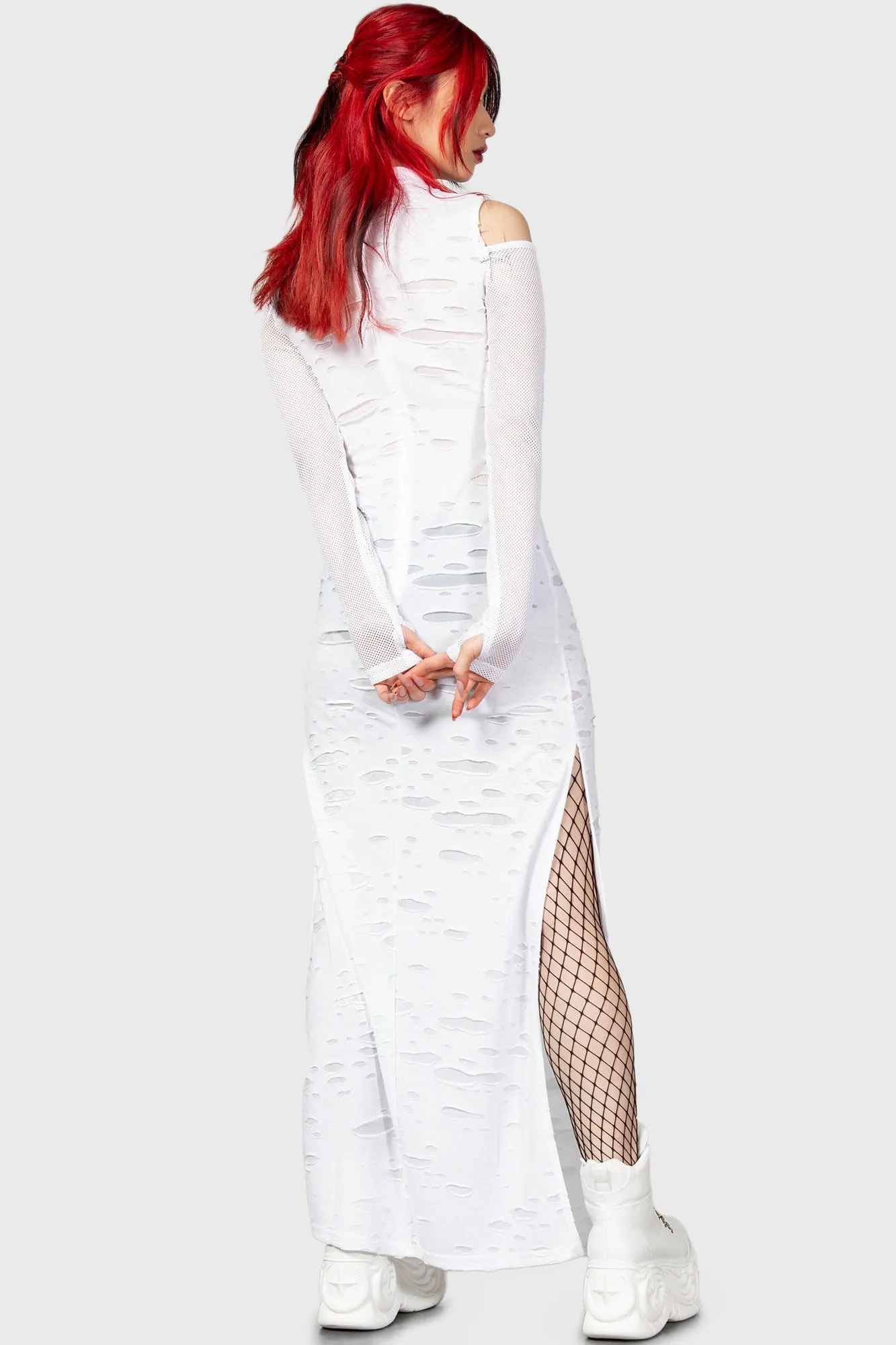 Biters Maxi Dress [WHITE]