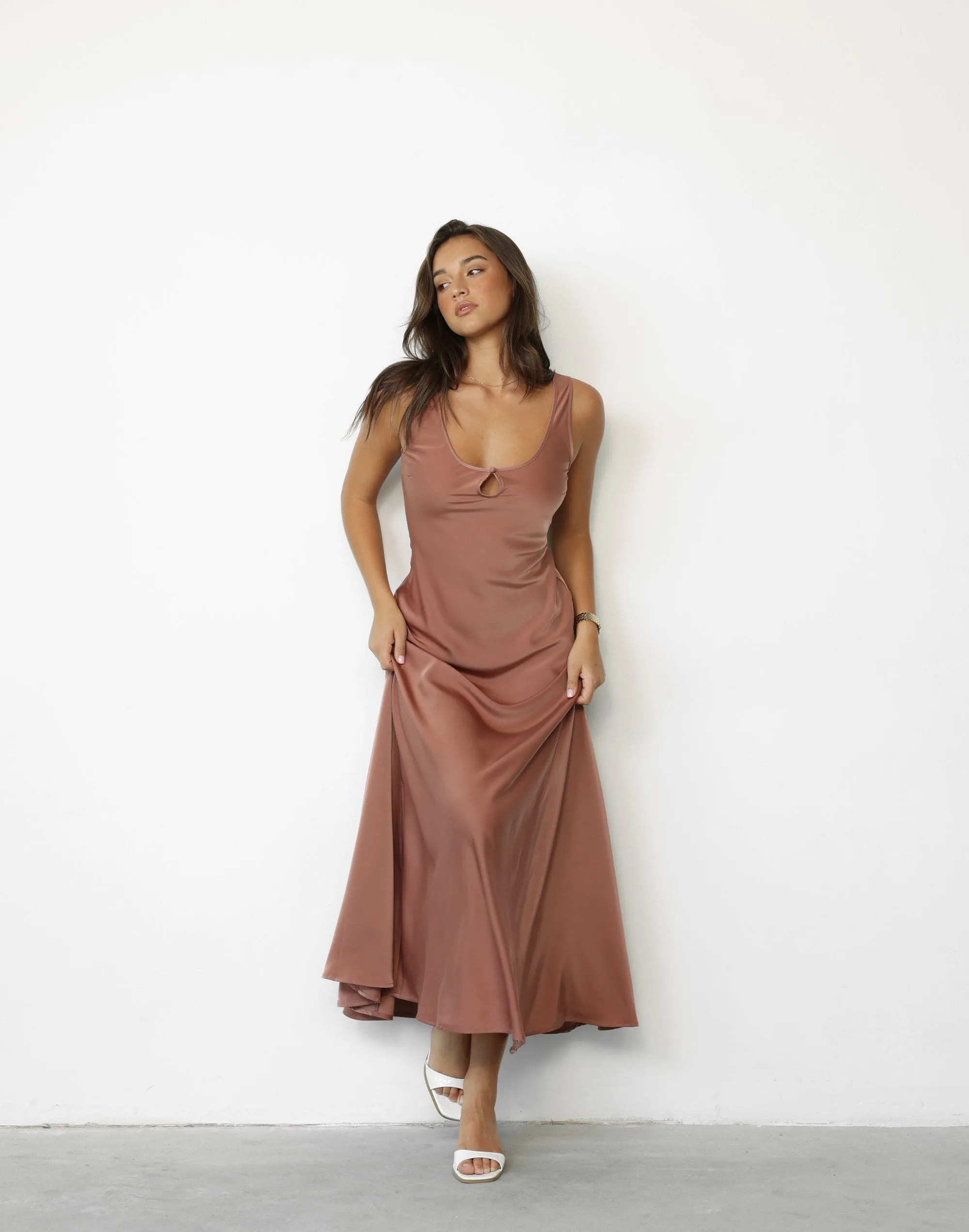 Charlotte Maxi Dress (Dusty Rose)