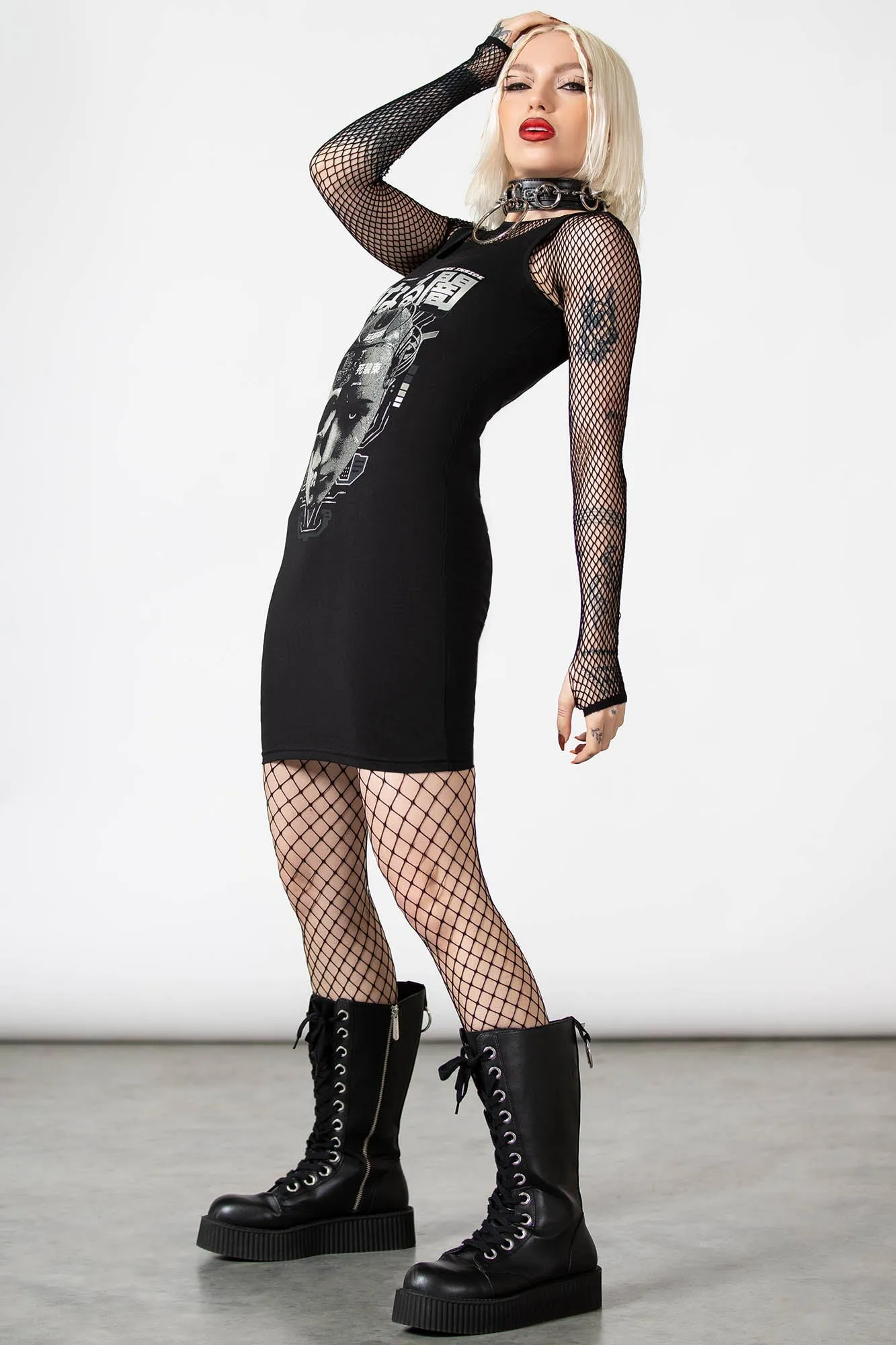 Darkness Inside Bodycon Dress Resurrect