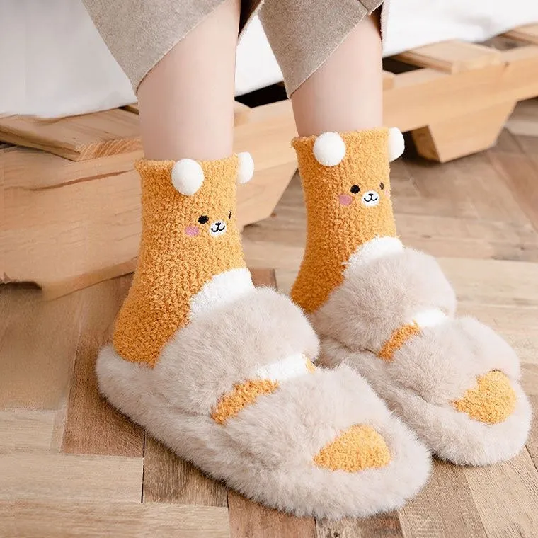 Forest Friend Animal Winter Socks MK18752