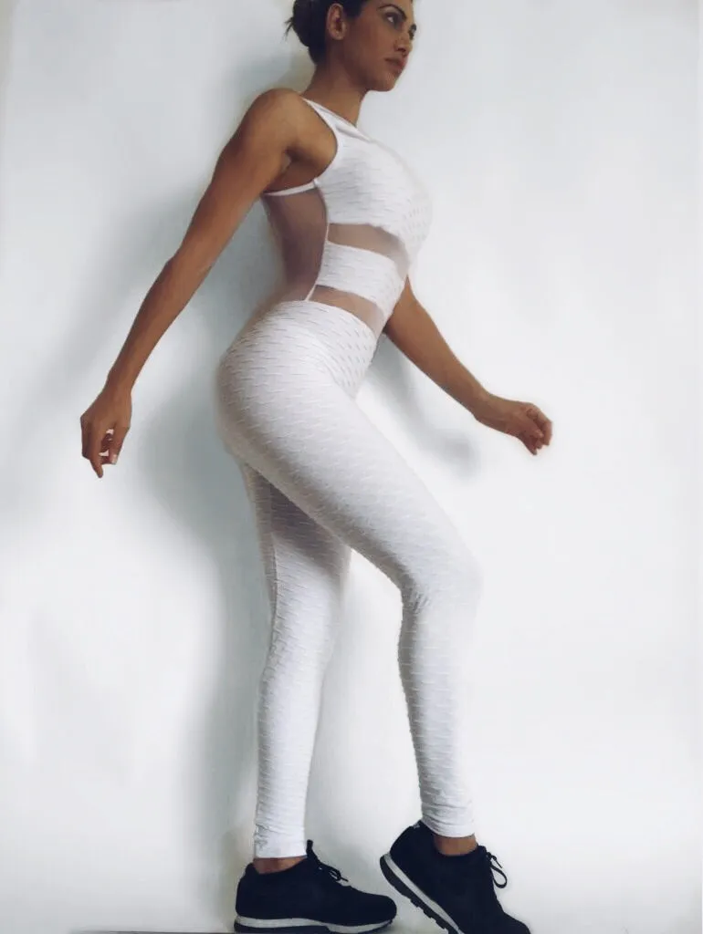 Honeycomb Mesh Jumpsuit