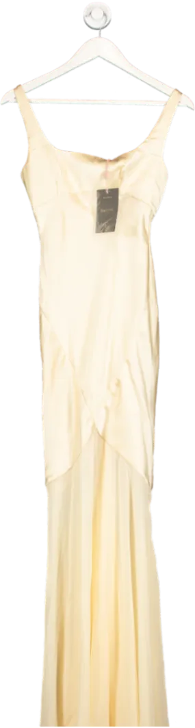 House of CB Nude Vittoria Maxi Dress UK XS