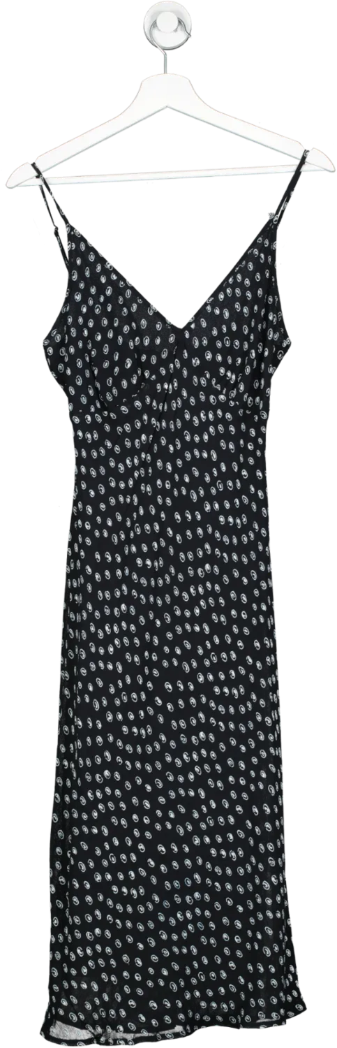 Jasper Conran London Black Printed Shift Dress UK S