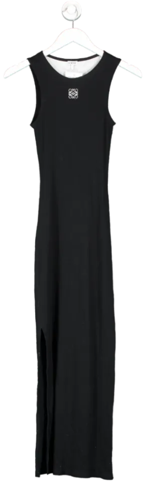 Loewe Black Anagram Tank Dress In Cotton UK XS