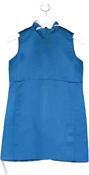 Louis Vuitton Blue Silk Mini Dress UK 6