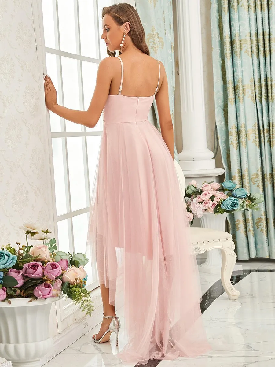 Modest Wholesale High-Low Tulle Prom Dress for Women