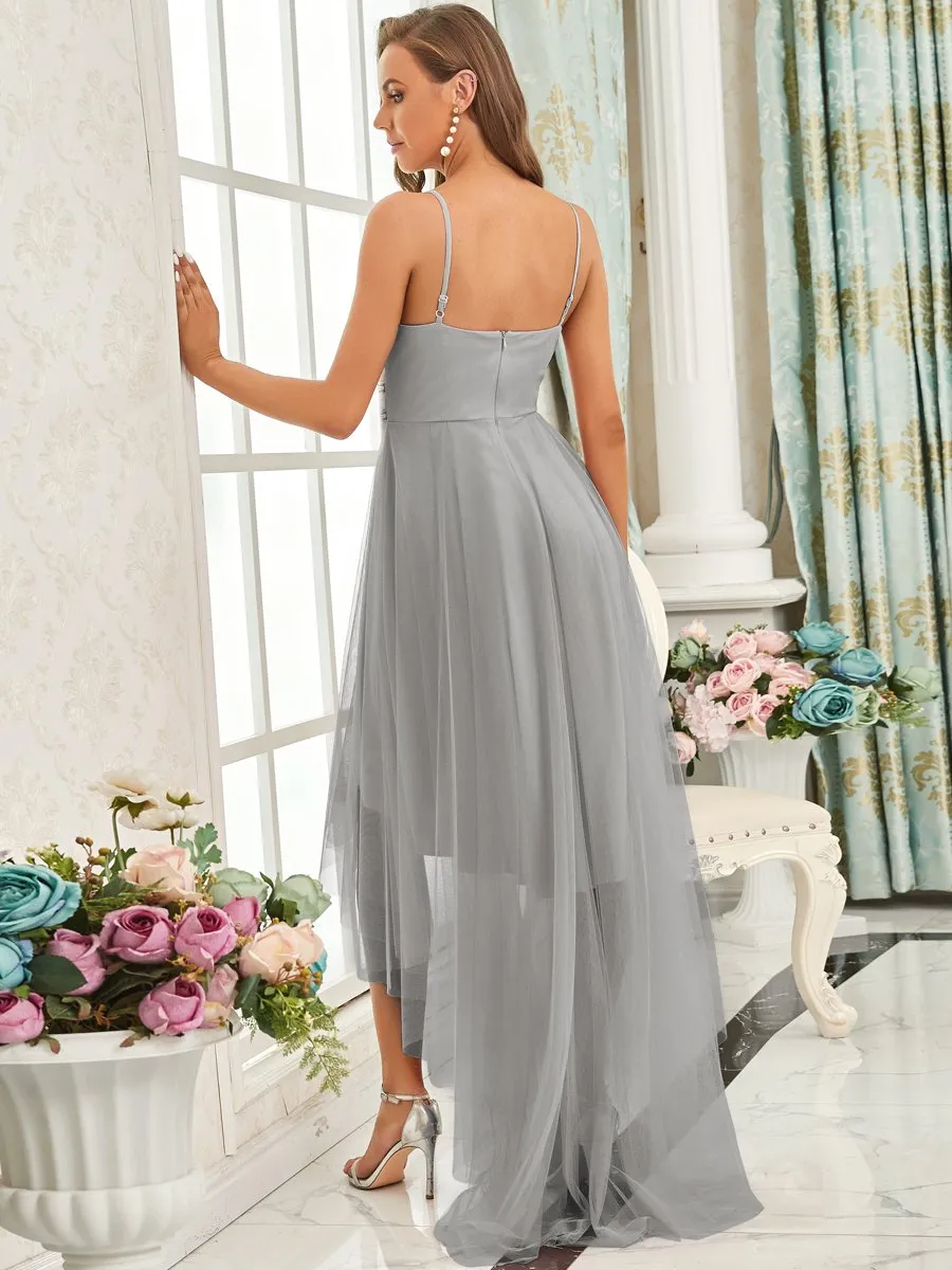 Modest Wholesale High-Low Tulle Prom Dress for Women