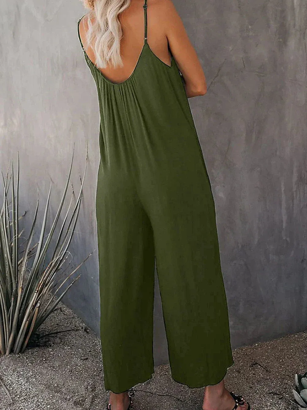 Navy Blue Wide Leg Jumpsuit for Effortless Summer Style