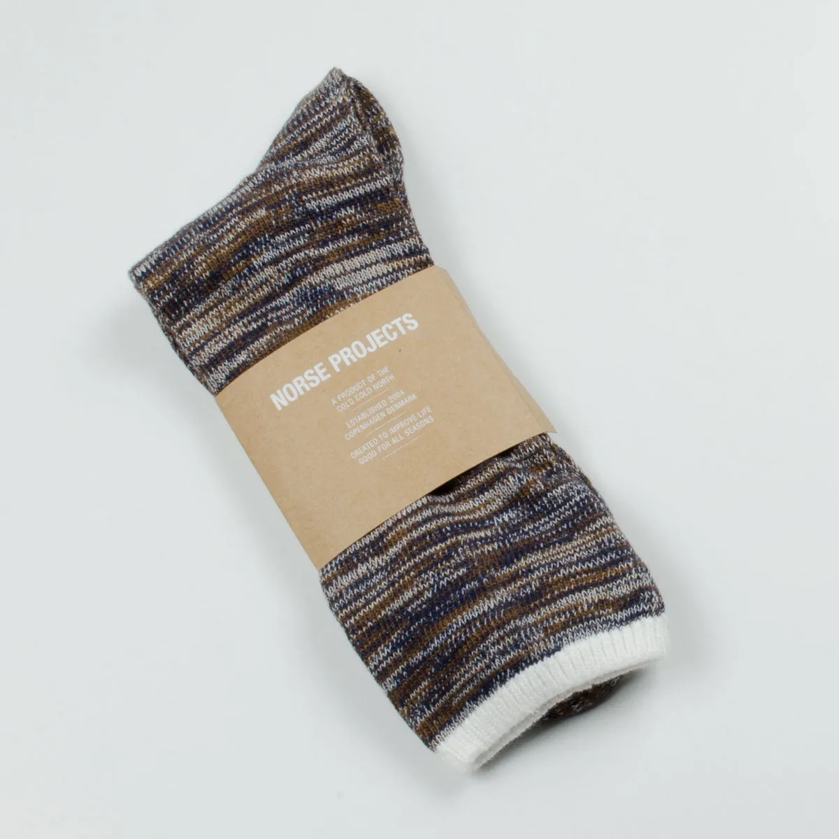 Norse Projects - Bjarki Blend Socks - Clay