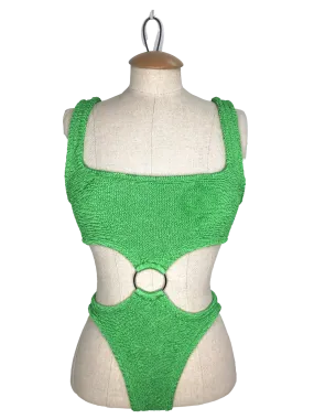 ParaMidonna Green One Piece Swimsuit Olivia Kiwi One Size