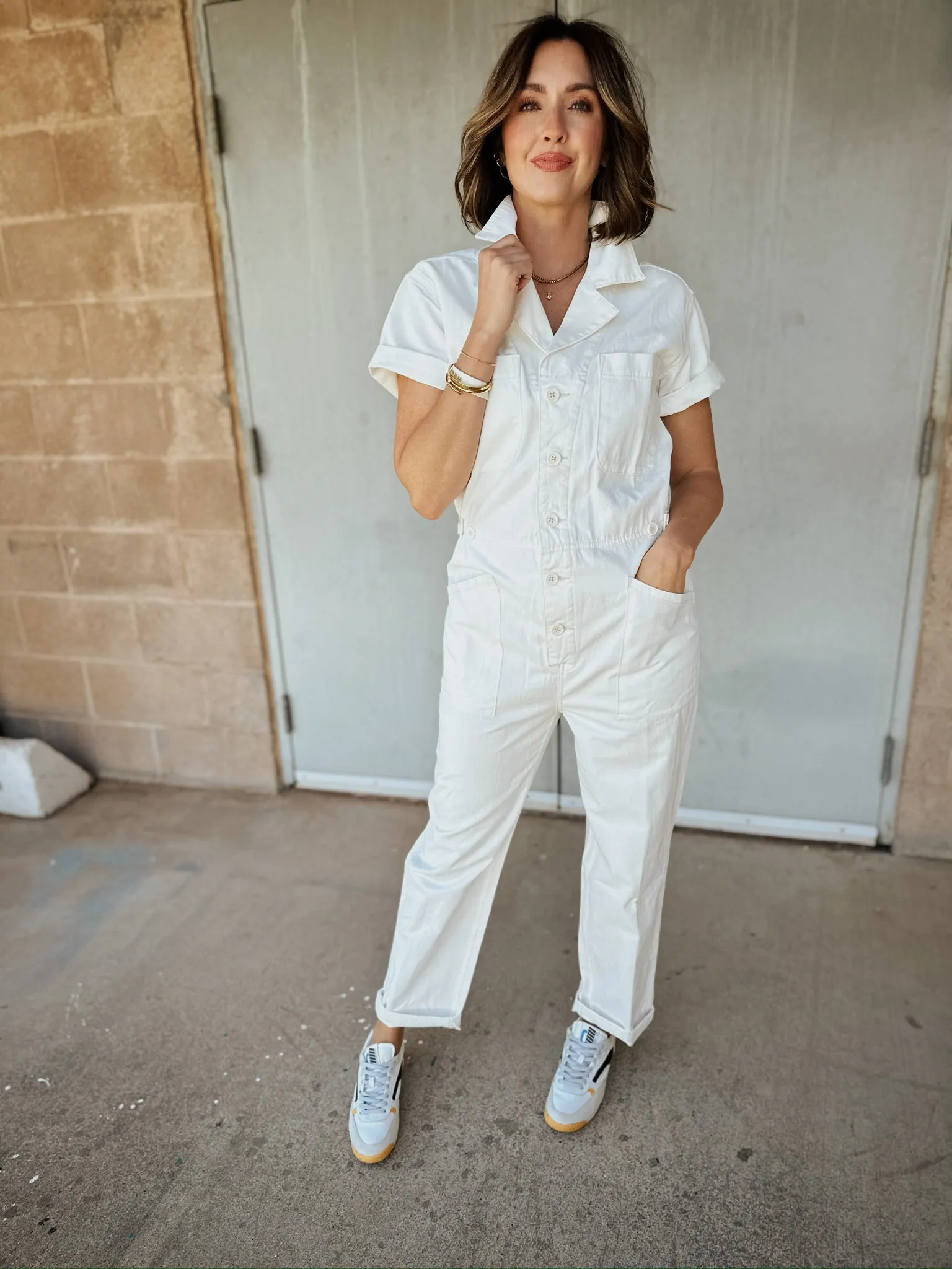 Pistola Grover Short Sleeve Field Suit | Alabaster