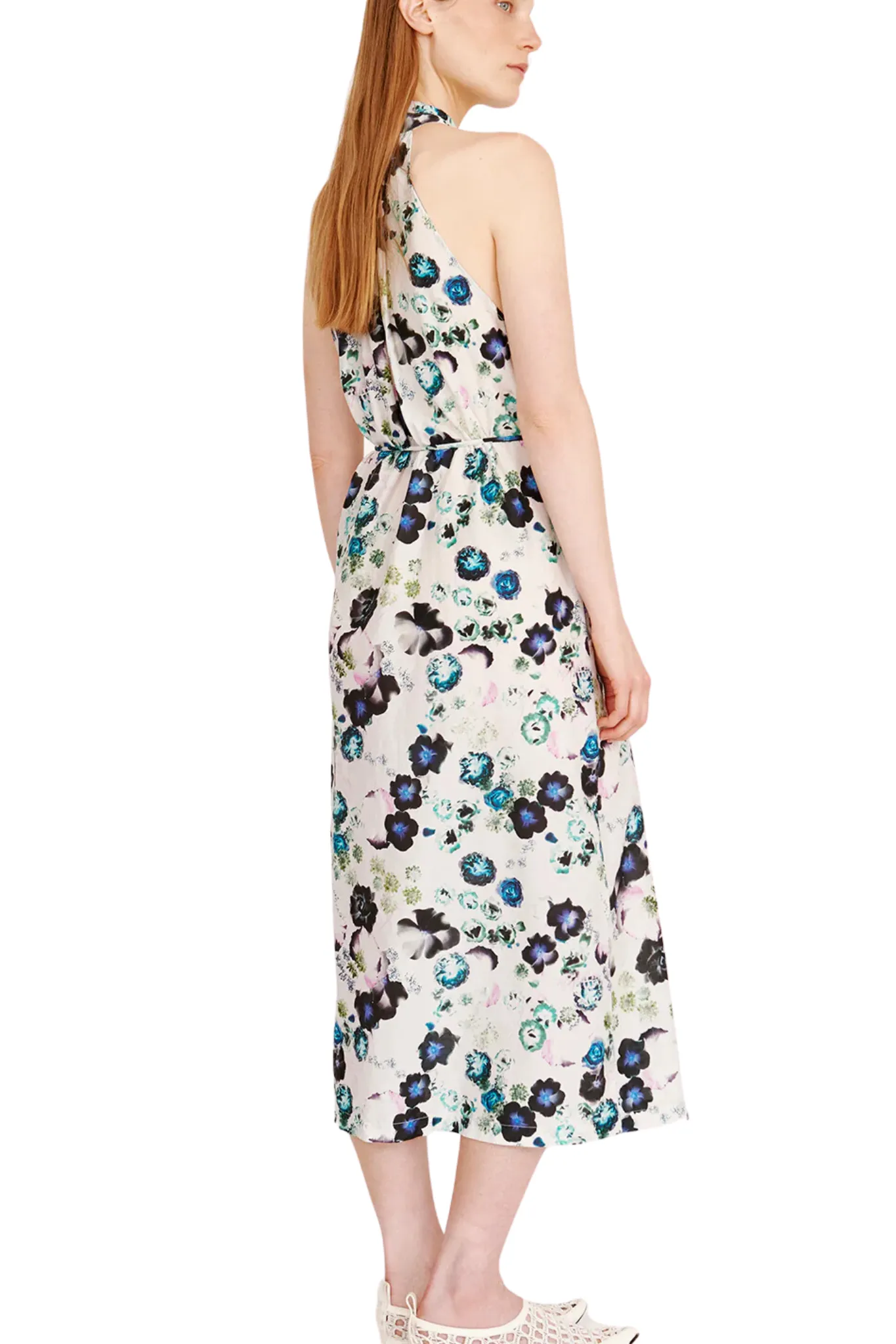 Raquel Allegra Halter Midi Dress