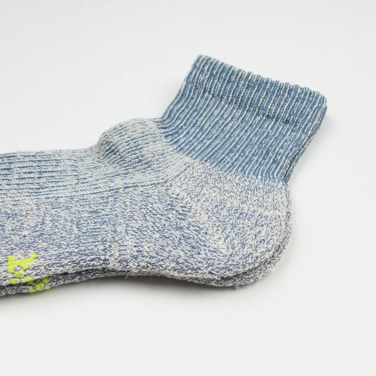 RoToTo - Hemp / Organic Cotton Pile Ankle Socks - Blue