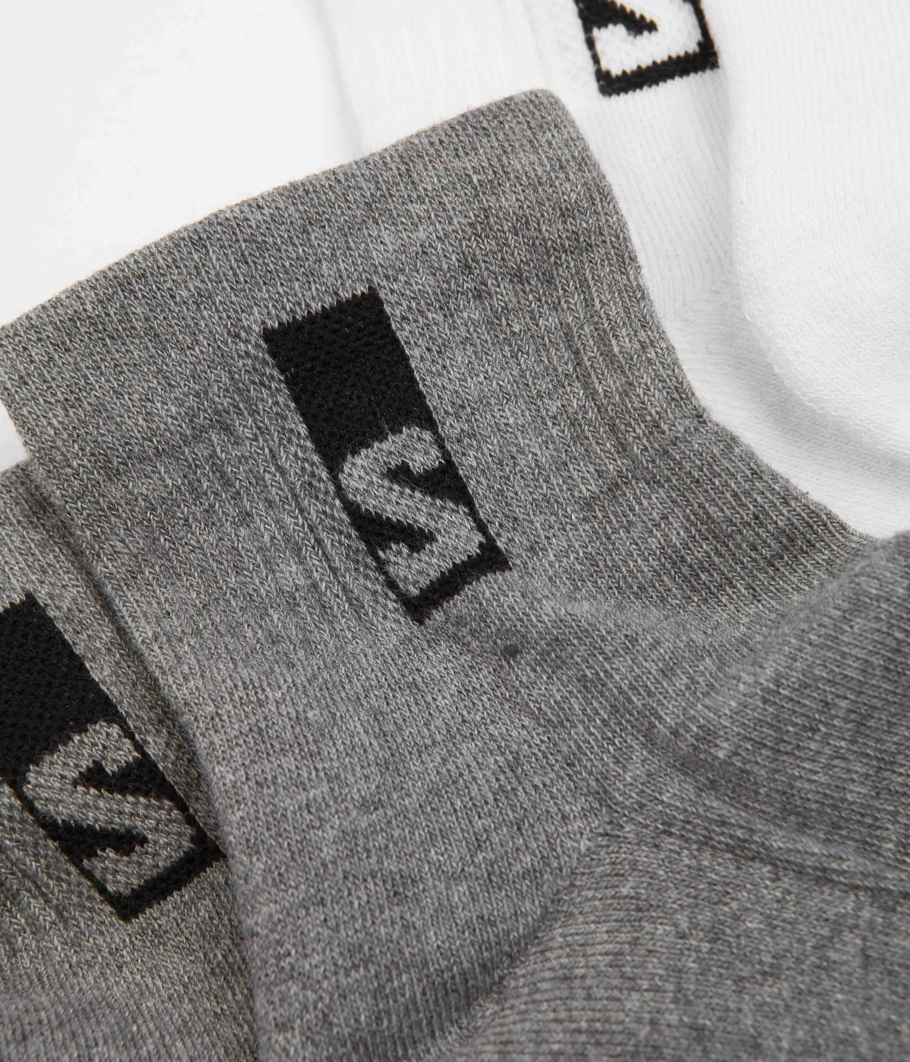 Salomon Everyday Ankle Socks (3 Pack) - Black / White / Med Grey Melange