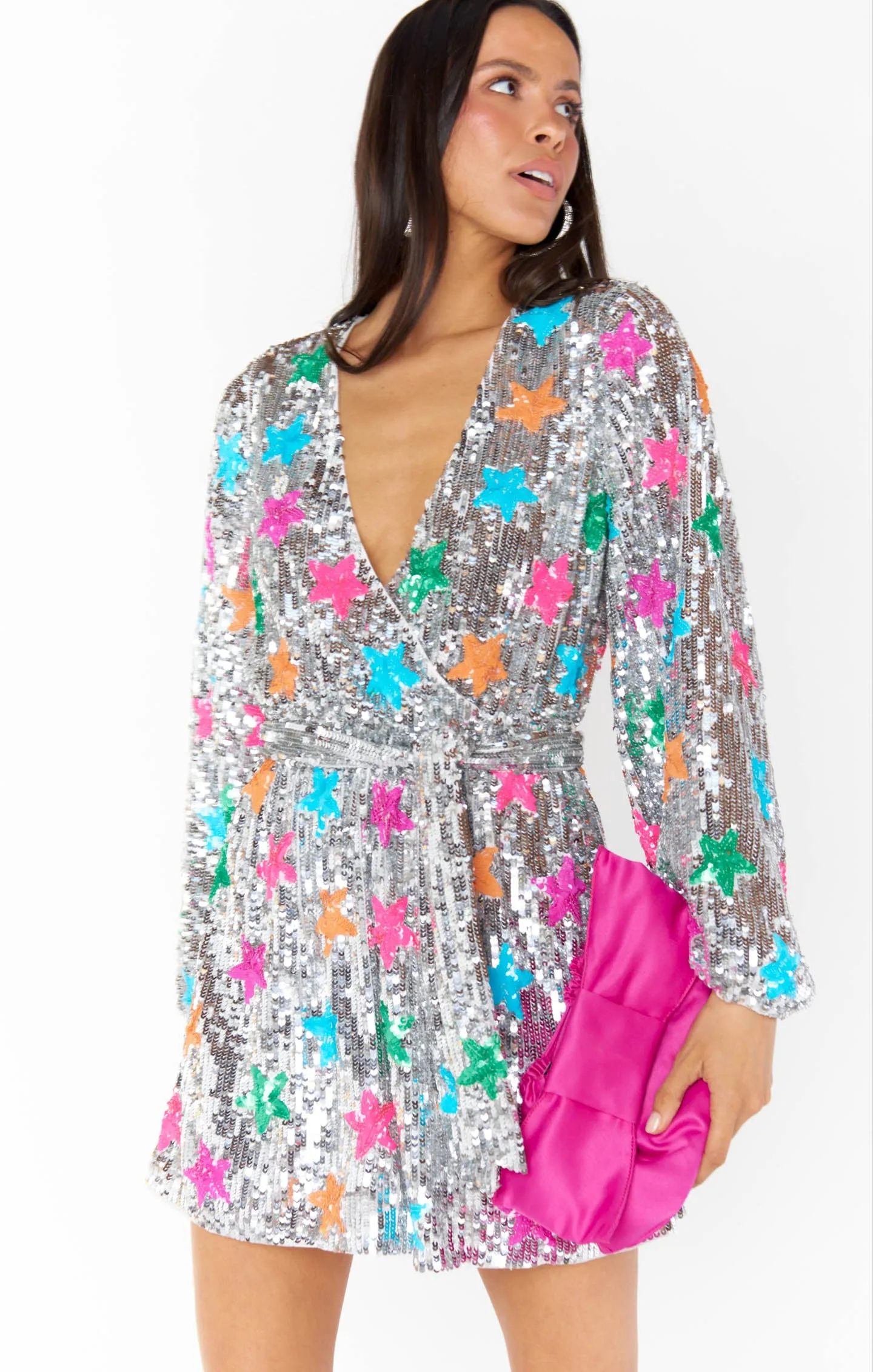 Show Me Your Mumu Wear Me Out Dress Rainbow Stars Sequins