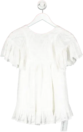 Tartine et Chocolat White Gauzy Dress 6 Years