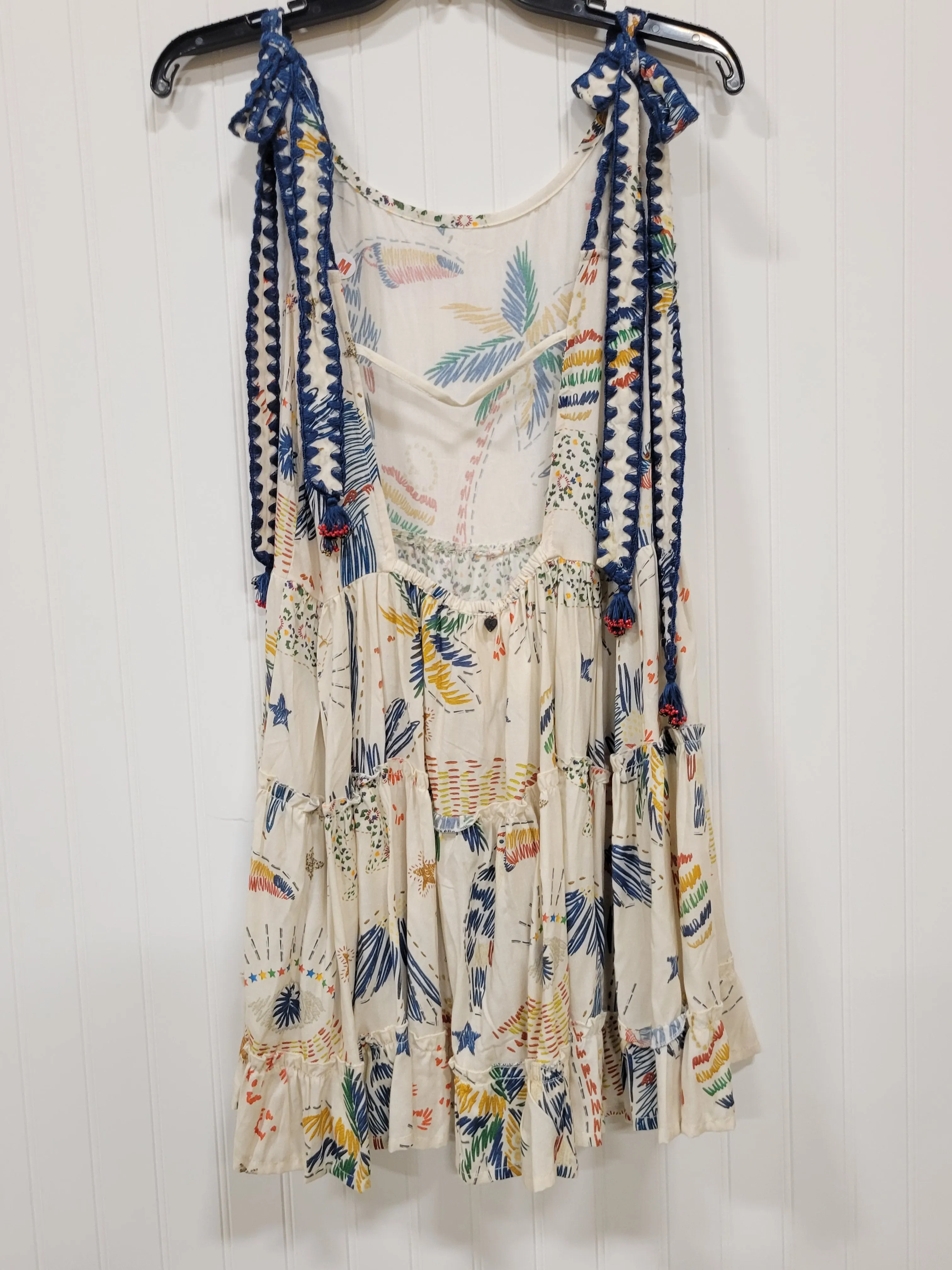 Tropical Print Tassel Dress