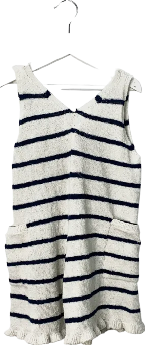 ZARA Cream Marine Striped Knit Jumpsuit 4 Years